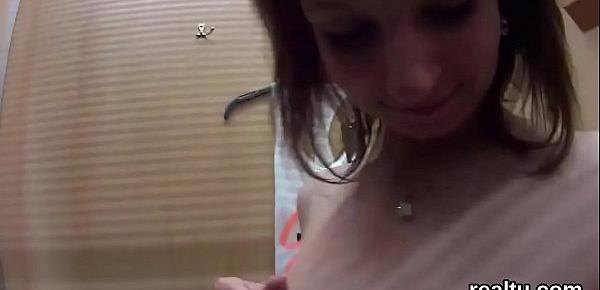  Exceptional czech chick gets teased in the shopping centre and banged in pov